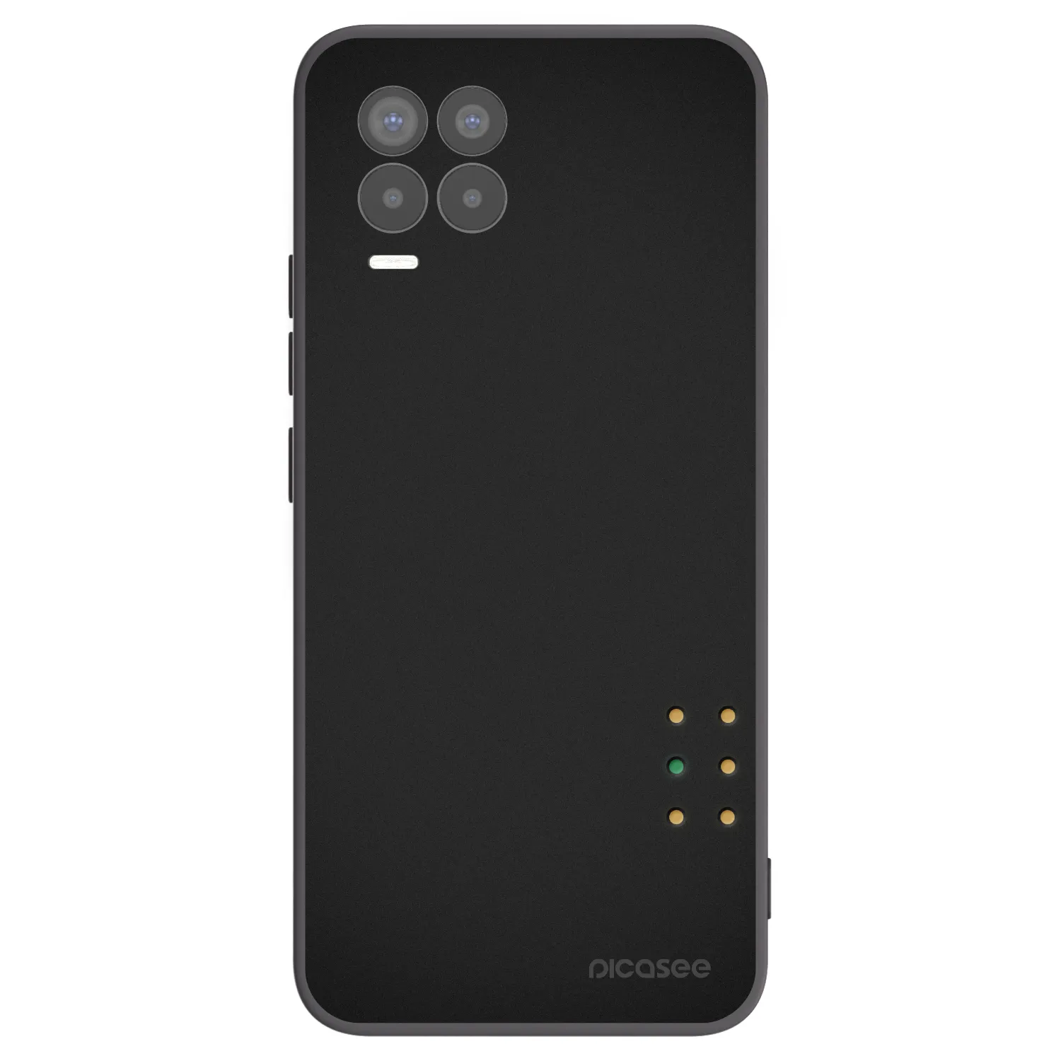 Picasee Realme 8 4G Hülle - Schwarzes Silikon - Pulse