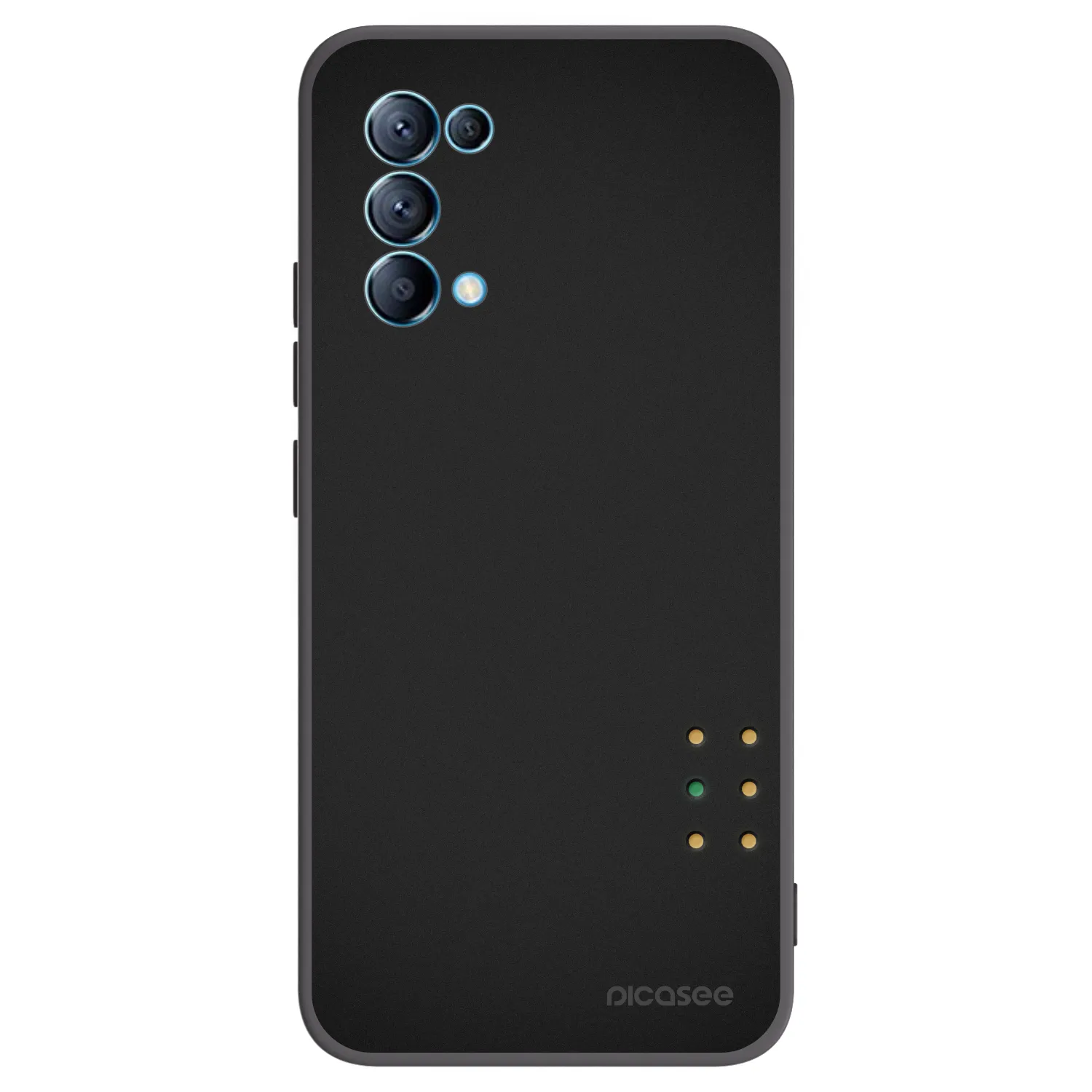 Picasee OPPO Reno 5 5G Hülle - Schwarzes Silikon - Pulse