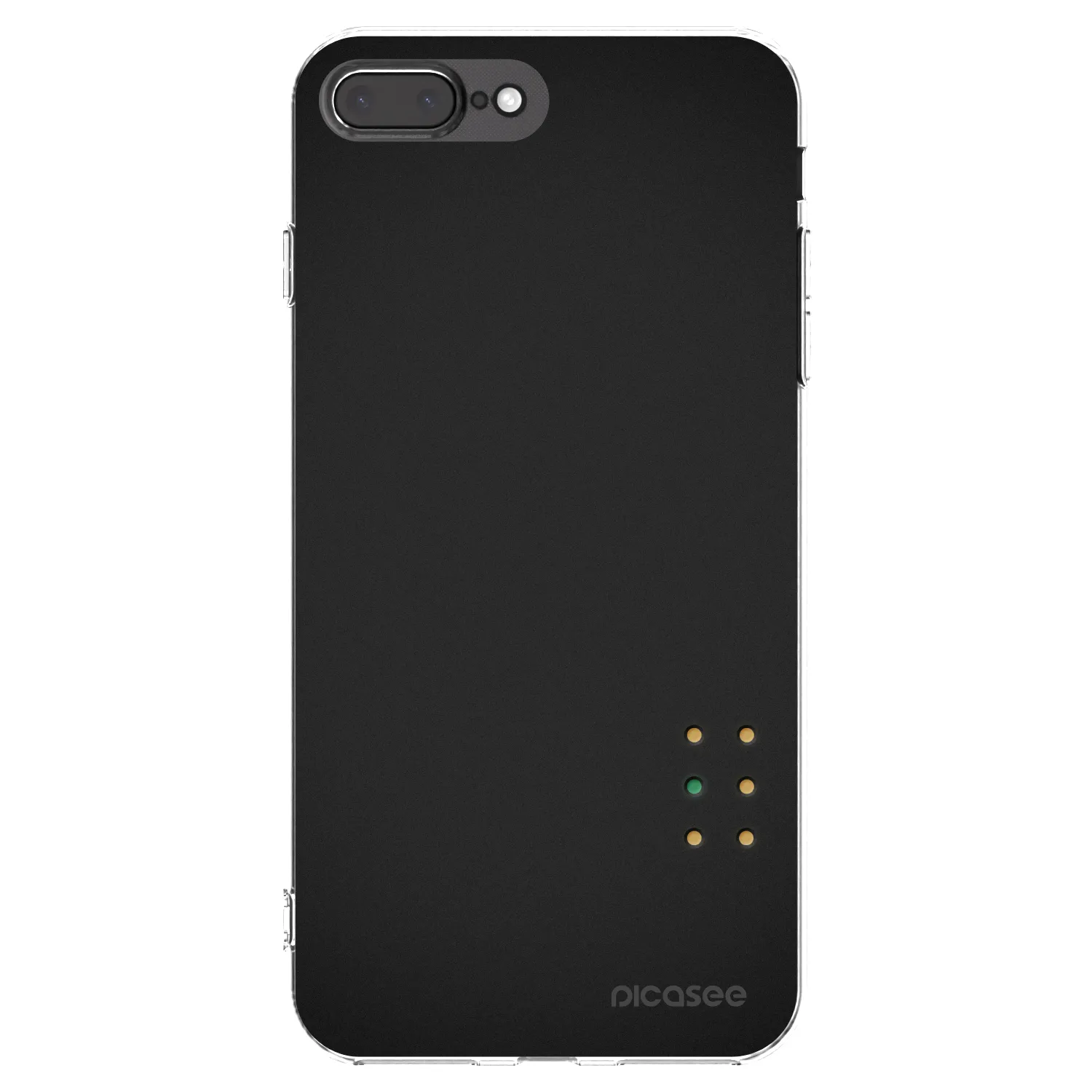 Picasee Apple iPhone 8 Plus Hülle - Transparentes Silikon - Pulse