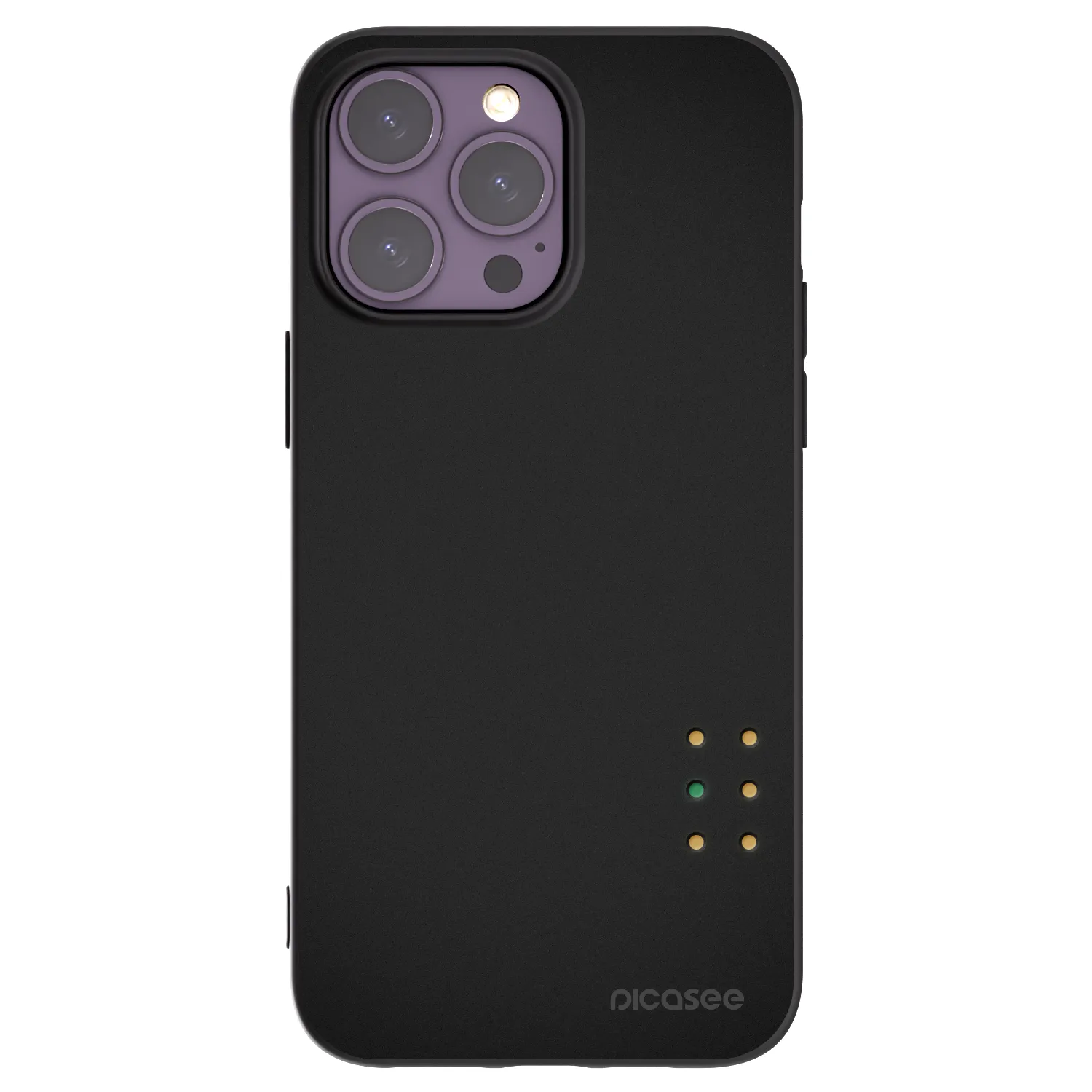 Picasee Apple iPhone 14 Pro Max Hülle - Schwarzes Silikon - Pulse