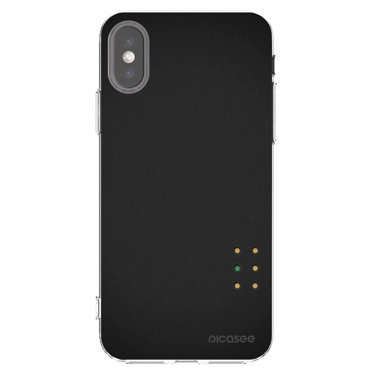 Picasee Apple iPhone X/XS Hülle - Transparentes Silikon - Pulse