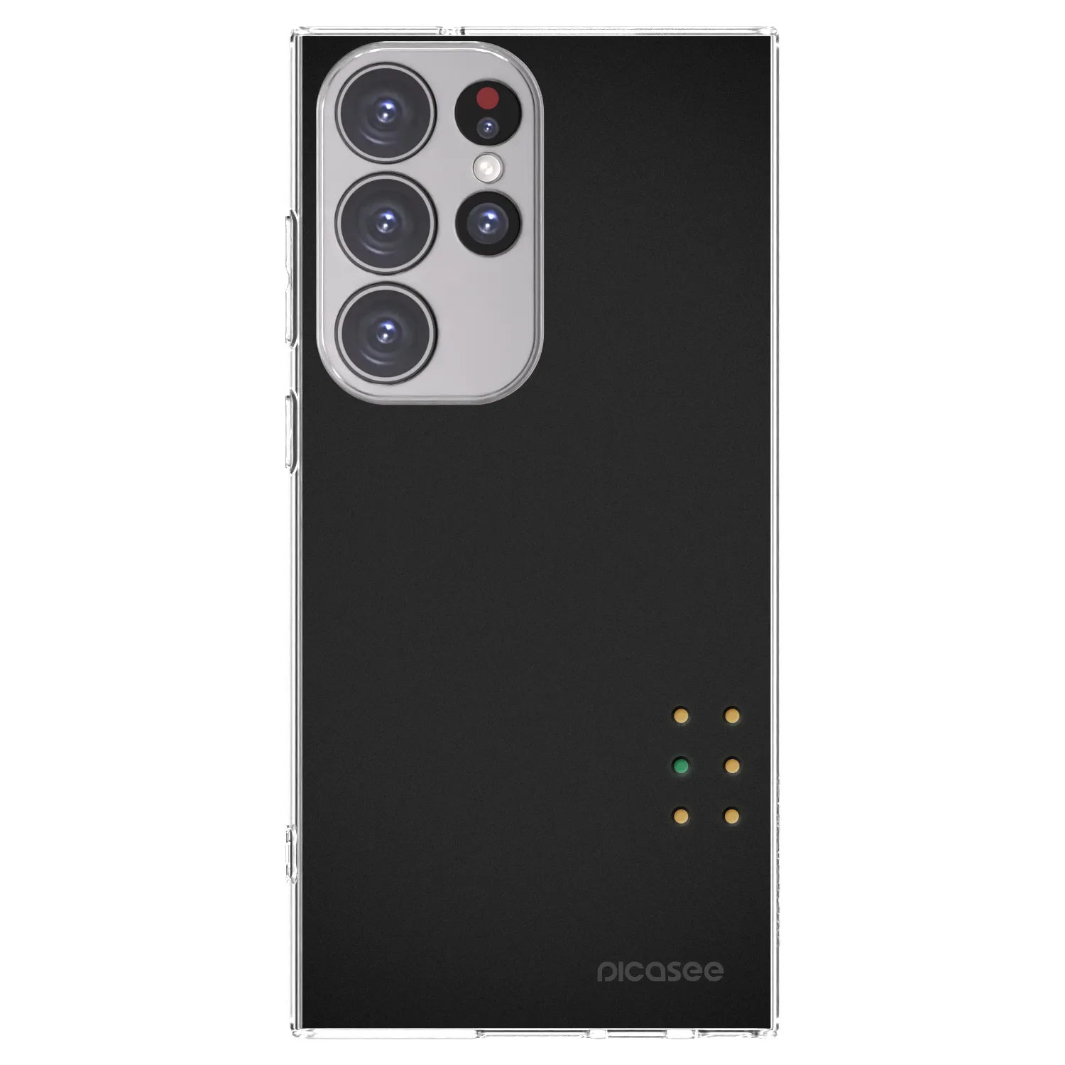Picasee Samsung Galaxy S23 Ultra 5G Hülle - Transparentes Silikon - Pulse