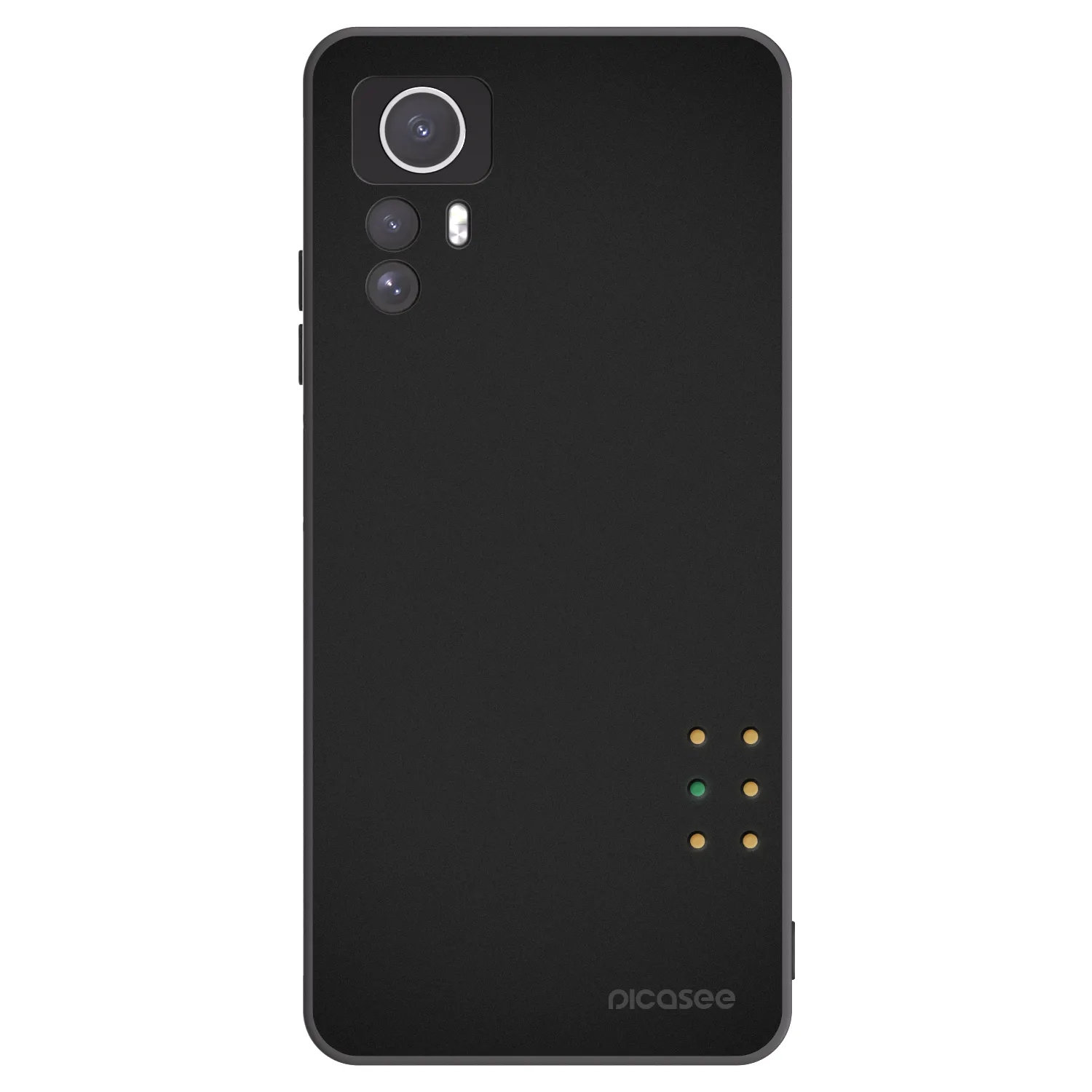 Picasee Xiaomi Redmi Note 12S Hülle - Schwarzes Silikon - Pulse