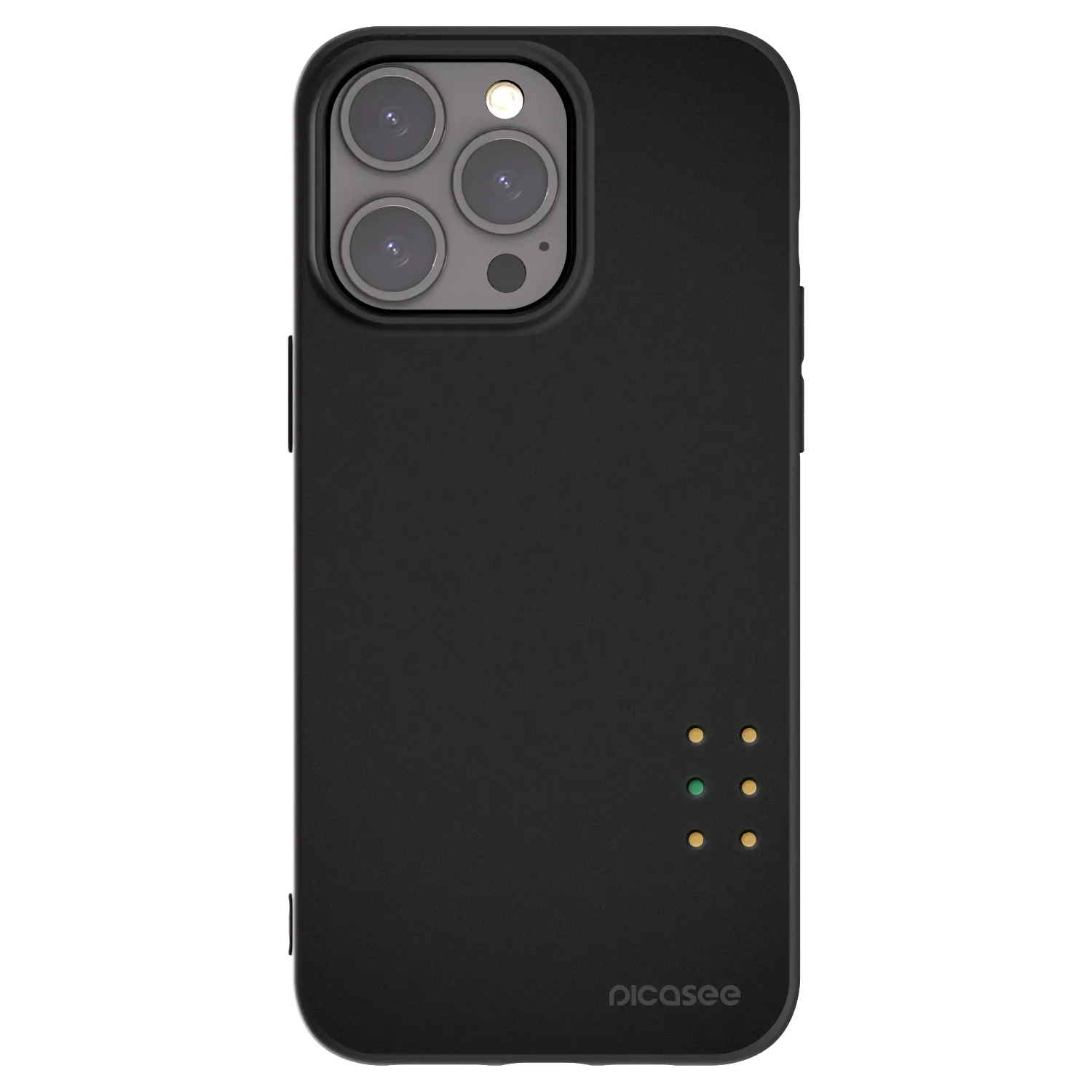 Picasee Apple iPhone 15 Pro Max Hülle - Schwarzes Silikon - Pulse