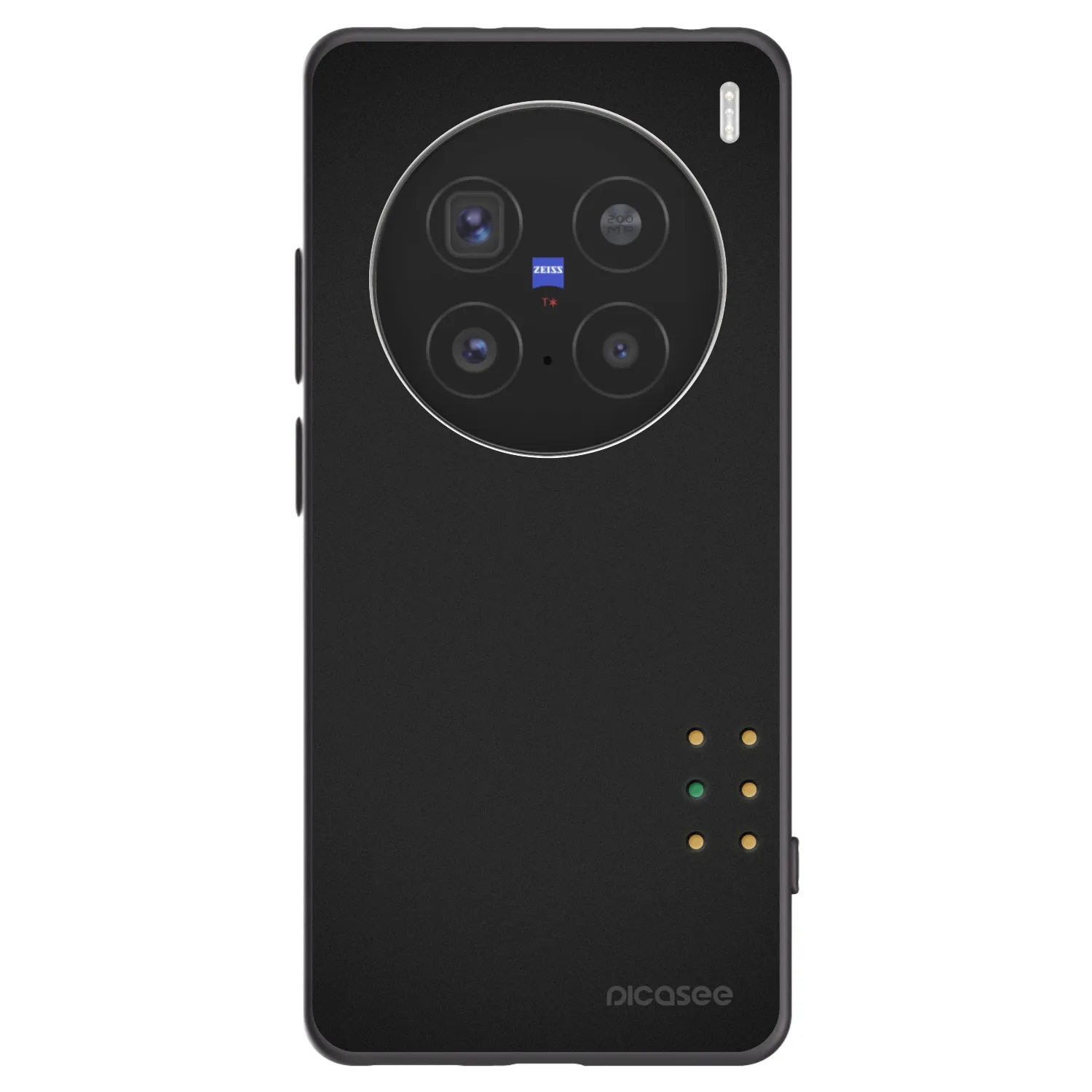 Picasee Vivo X200 Pro Hülle - Schwarzes Silikon - Pulse