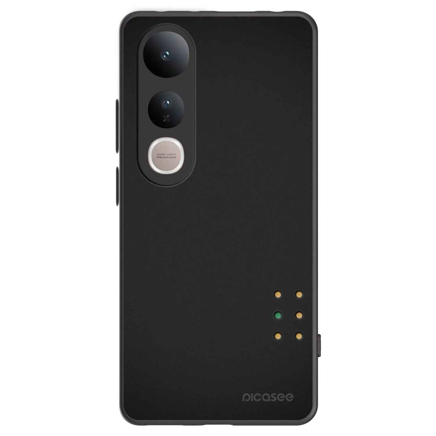 Picasee Vivo V50 Lite 5G Hülle - Schwarzes Silikon - Pulse