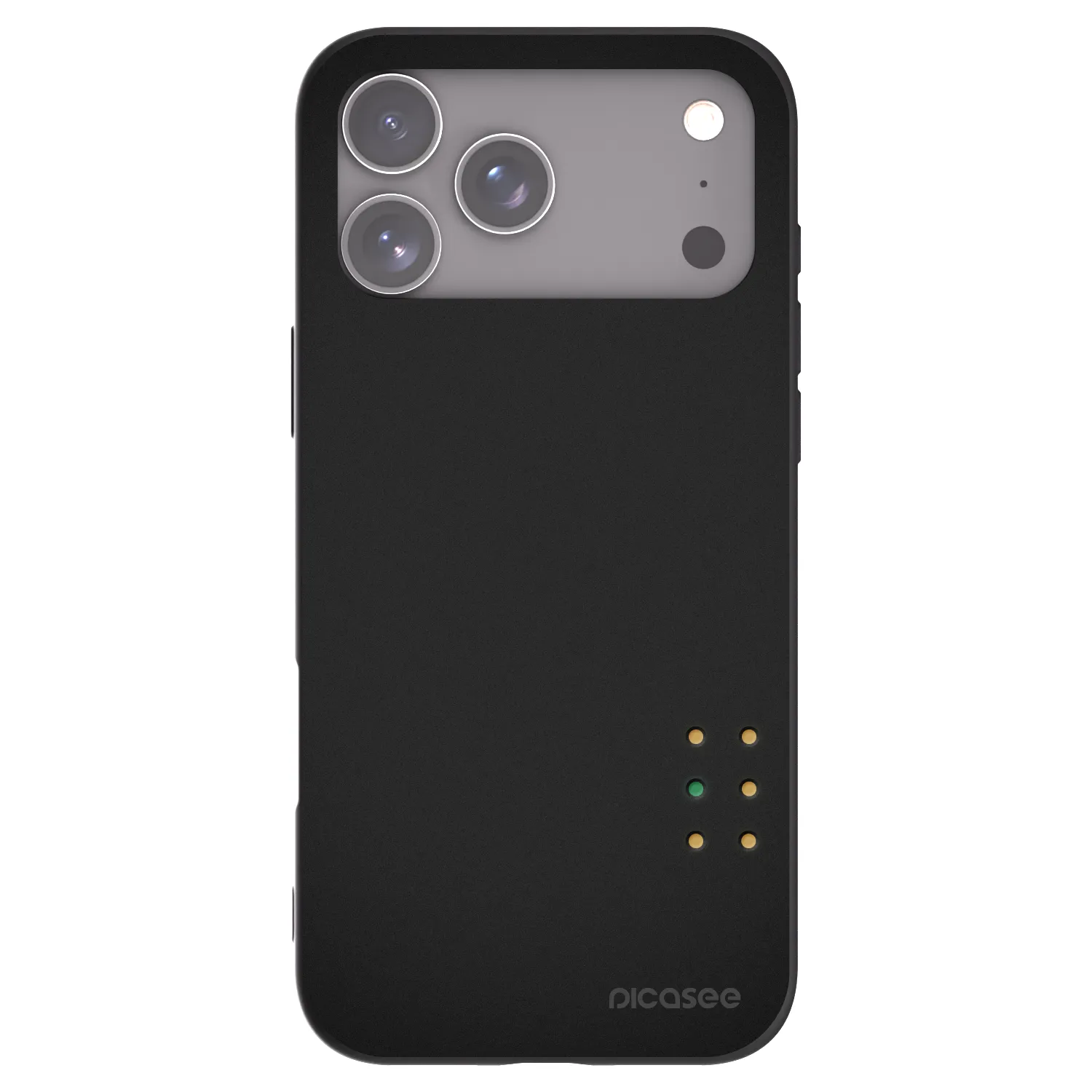 Picasee Apple iPhone 17 Pro Max Hülle - Schwarzes Silikon - Pulse