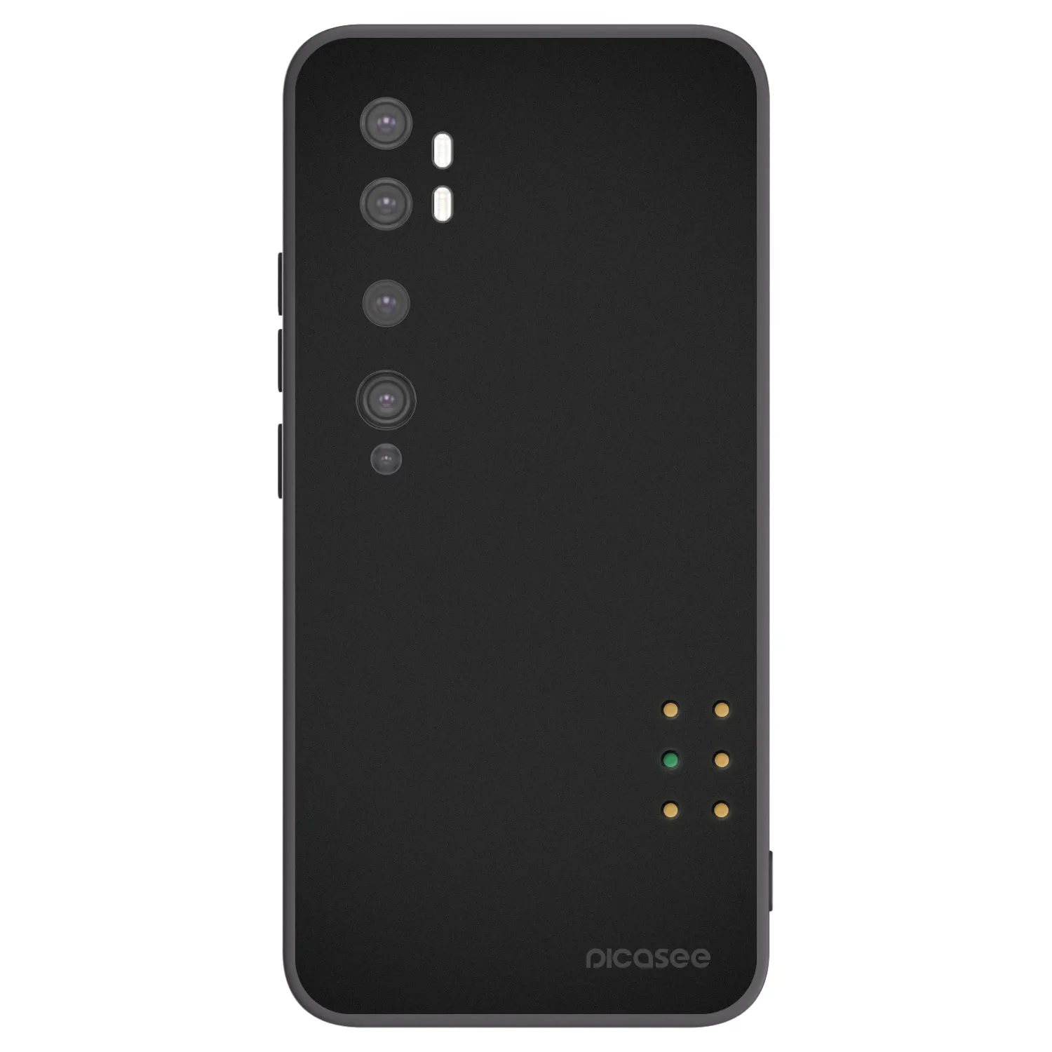 Picasee Xiaomi Mi Note 10 (Pro) Hülle - Schwarzes Silikon - Pulse