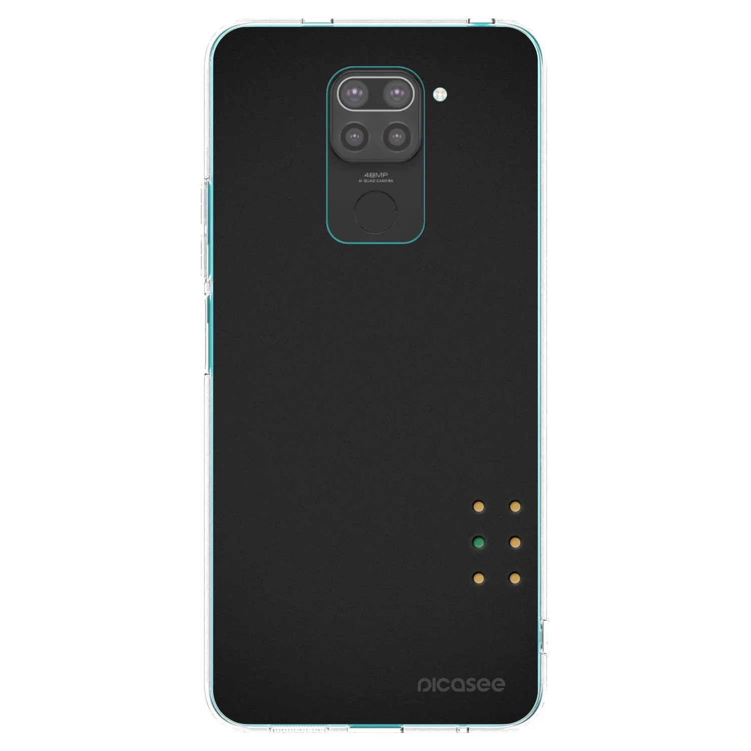 Picasee Xiaomi Redmi Note 9 Hülle - Schwarzes Silikon - Pulse