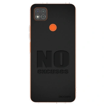 Picasee Xiaomi Redmi 9C Hülle - Transparentes Silikon - No Excuses