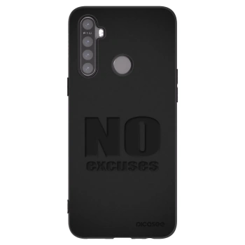 Picasee Realme 6i Hülle - Schwarzes Silikon - No Excuses