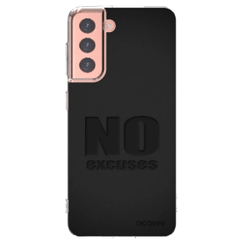 Picasee Samsung Galaxy S21 5G G991B Hülle - Transparentes Silikon - No Excuses
