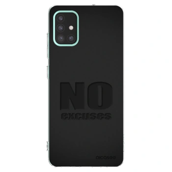 Picasee Samsung Galaxy M31s Hülle - Transparentes Silikon - No Excuses