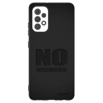Picasee Samsung Galaxy A32 5G A326B Hülle - Schwarzes Silikon - No Excuses