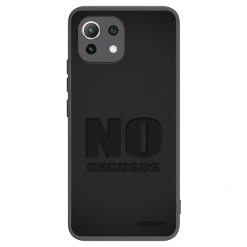 Picasee Xiaomi Mi 11 Lite Hülle - Schwarzes Silikon - No Excuses