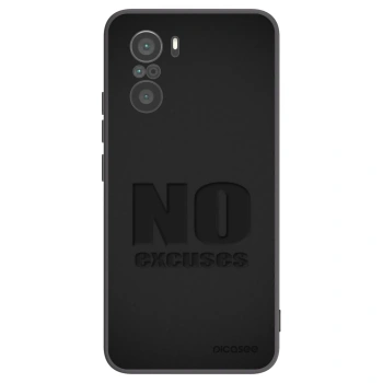 Picasee Xiaomi Poco F3 Hülle - Schwarzes Silikon - No Excuses