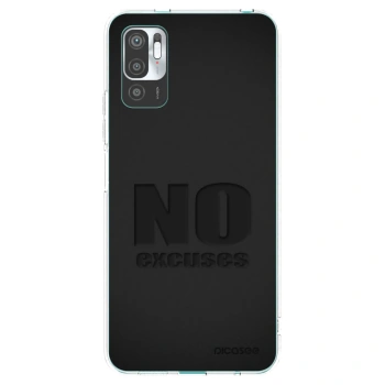 Picasee Xiaomi Redmi Note 10 5G Hülle - Transparentes Silikon - No Excuses
