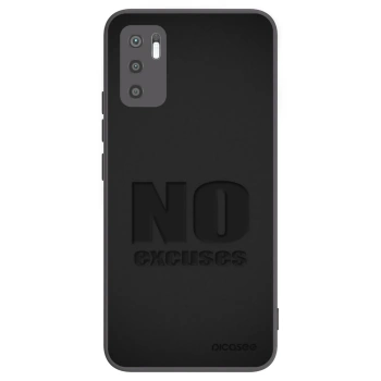 Picasee Xiaomi Redmi Note 10 5G Hülle - Schwarzes Silikon - No Excuses