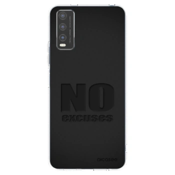 Picasee Vivo Y20s Hülle - Transparentes Silikon - No Excuses