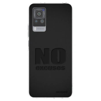 Picasee Vivo X60 Pro 5G Hülle - Transparentes Silikon - No Excuses