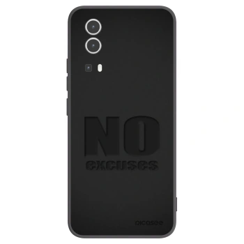Picasee Vivo Y72 5G Hülle - Schwarzes Silikon - No Excuses