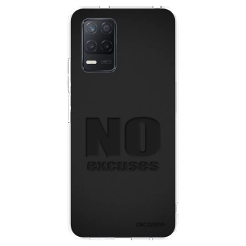Picasee Realme 8 5G Hülle - Transparentes Silikon - No Excuses