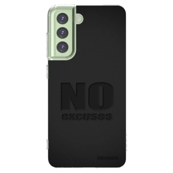 Picasee Samsung Galaxy S21 FE 5G Hülle - Transparentes Silikon - No Excuses