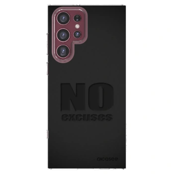 Picasee Samsung Galaxy S22 Ultra 5G Hülle - Transparentes Silikon - No Excuses