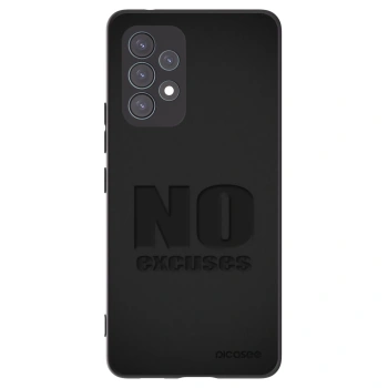 Picasee Samsung Galaxy A53 5G A536 Hülle - Schwarzes Silikon - No Excuses