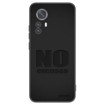 Picasee Xiaomi 12 Pro Hülle - Schwarzes Silikon - No Excuses