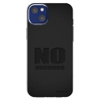 Picasee Apple iPhone 14 Plus Hülle - Transparentes Silikon - No Excuses