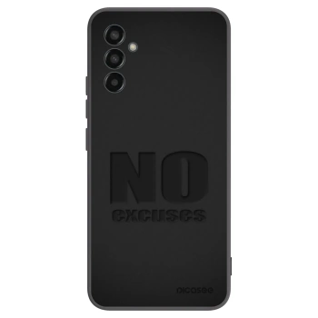Picasee Samsung Galaxy M13 M135F Hülle - Schwarzes Silikon - No Excuses