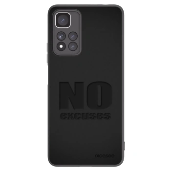 Picasee Xiaomi Redmi Note 11 Pro+ 5G Hülle - Schwarzes Silikon - No Excuses