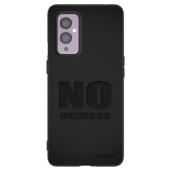 Picasee OnePlus 9 Hülle - Schwarzes Silikon - No Excuses