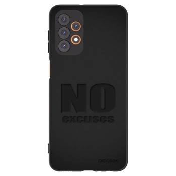 Picasee Samsung Galaxy A23 A235F 4G Hülle - Schwarzes Silikon - No Excuses