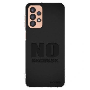Picasee Samsung Galaxy A23 A236B 5G Hülle - Transparentes Silikon - No Excuses