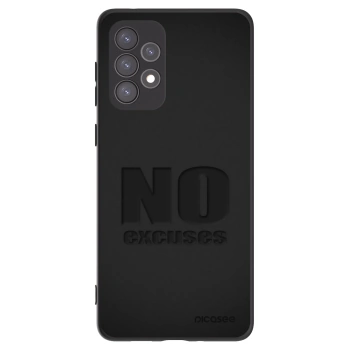 Picasee Samsung Galaxy A73 5G Hülle - Schwarzes Silikon - No Excuses