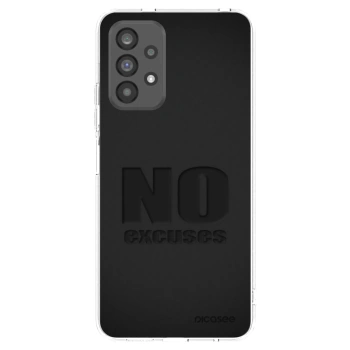 Picasee Samsung Galaxy A73 5G Hülle - Transparentes Silikon - No Excuses