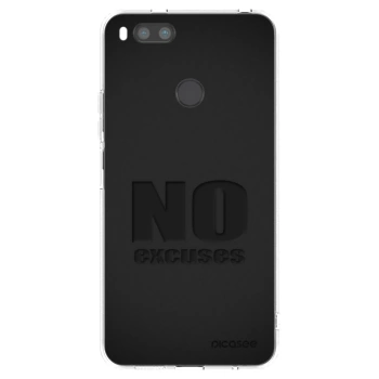 Picasee Xiaomi Redmi A1 Hülle - Transparentes Silikon - No Excuses
