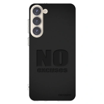 Picasee Samsung Galaxy S23+ 5G Hülle - Transparentes Silikon - No Excuses