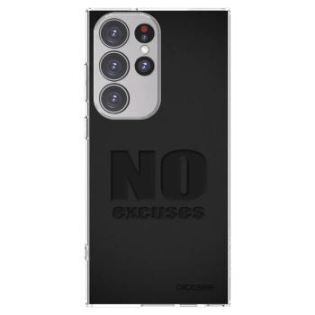 Picasee Samsung Galaxy S23 Ultra 5G Hülle - Transparentes Silikon - No Excuses