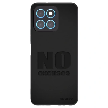 Picasee Honor X6 Hülle - Schwarzes Silikon - No Excuses