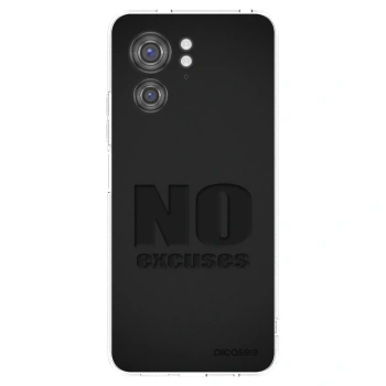 Picasee Motorola Edge 40 Hülle - Transparentes Silikon - No Excuses