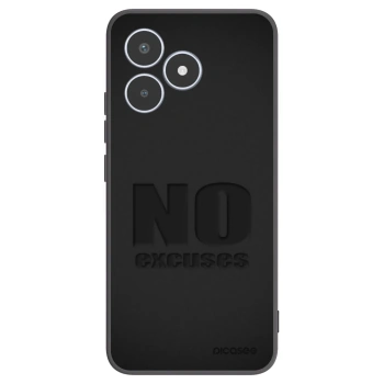 Picasee Realme C53 Hülle - Schwarzes Silikon - No Excuses