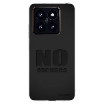 Picasee Xiaomi 14 Pro Hülle - Transparentes Silikon - No Excuses