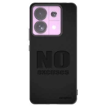 Picasee Xiaomi Redmi Note 13 Pro 5G Hülle - Schwarzes Silikon - No Excuses