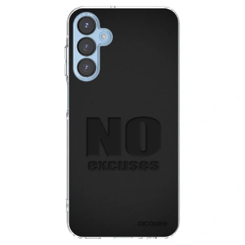 Picasee Samsung Galaxy A15 A156B 5G Hülle - Transparentes Silikon - No Excuses