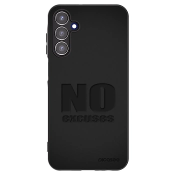 Picasee Samsung Galaxy A15 A155F 4G Hülle - Schwarzes Silikon - No Excuses
