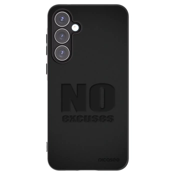 Picasee Samsung Galaxy A55 5G A556B Hülle - Schwarzes Silikon - No Excuses