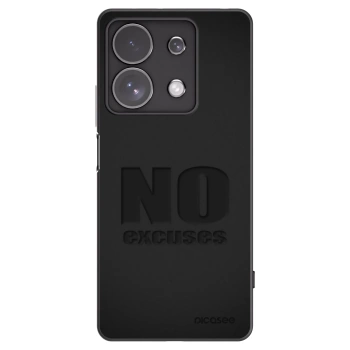 Picasee Xiaomi Redmi Note 13 Pro 4G Hülle - Schwarzes Silikon - No Excuses